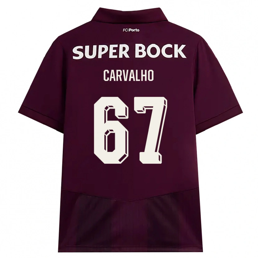 Danxen Mujer Camiseta Guilherme Carvalho #67 Blanco Borgoña Blanco 2ª Equipación 2026/27 La Camisa