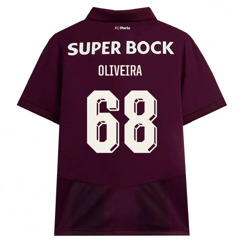 Danxen Mujer Camiseta André Oliveira #68 Blanco Borgoña Blanco 2ª Equipación 2026/27 La Camisa