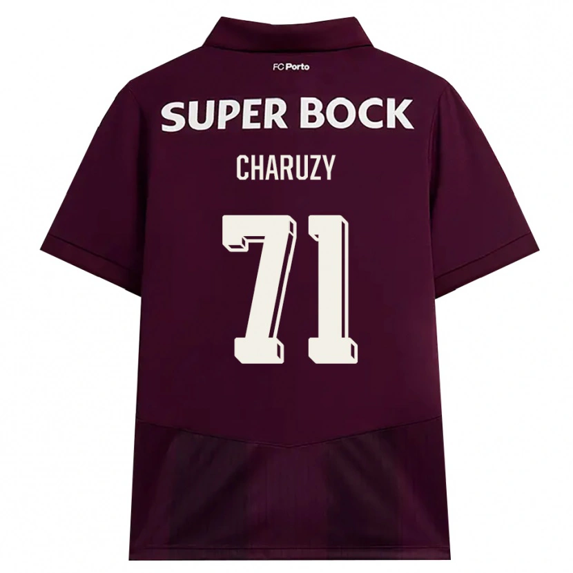 Danxen Mujer Camiseta Hubert Charuży #71 Blanco Borgoña Blanco 2ª Equipación 2026/27 La Camisa