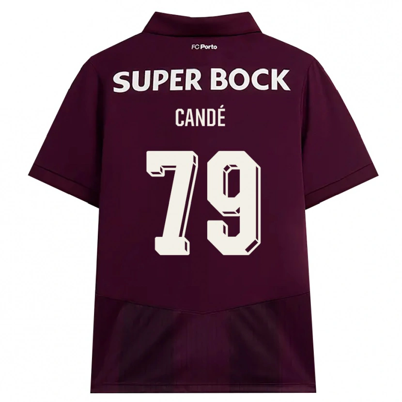 Danxen Mujer Camiseta Umaro Candé #79 Blanco Borgoña Blanco 2ª Equipación 2026/27 La Camisa