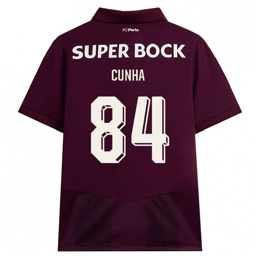 Danxen Mujer Camiseta Martim Cunha #84 Blanco Borgoña Blanco 2ª Equipación 2026/27 La Camisa