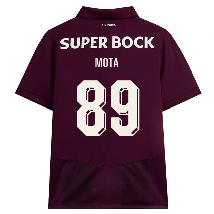 Danxen Mujer Camiseta Luís Mota #89 Blanco Borgoña Blanco 2ª Equipación 2026/27 La Camisa