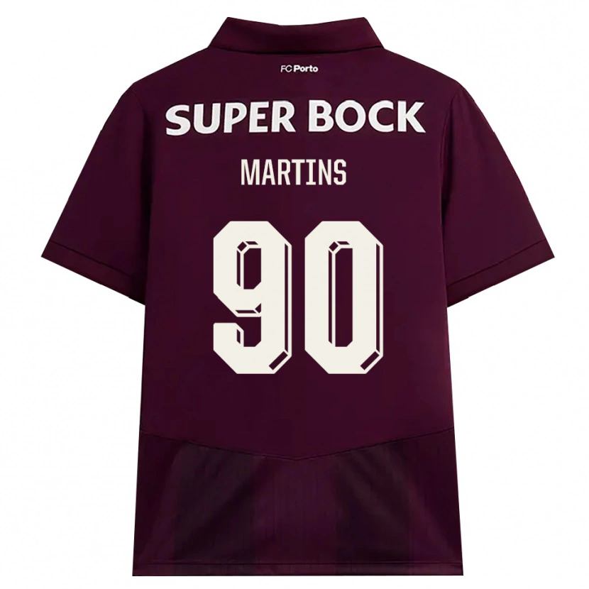 Danxen Mujer Camiseta Gil Martins #90 Blanco Borgoña Blanco 2ª Equipación 2026/27 La Camisa