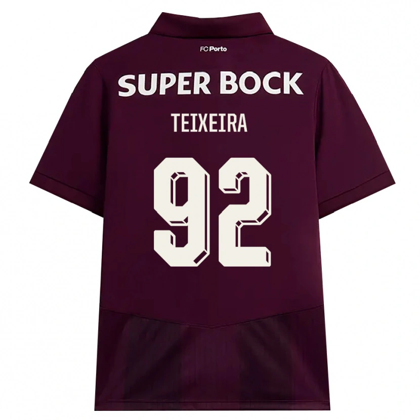 Danxen Mujer Camiseta João Teixeira #92 Blanco Borgoña Blanco 2ª Equipación 2026/27 La Camisa