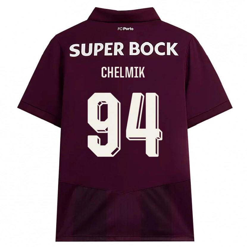 Danxen Mujer Camiseta Martim Chelmik Santos Antunes #94 Blanco Borgoña Blanco 2ª Equipación 2026/27 La Camisa