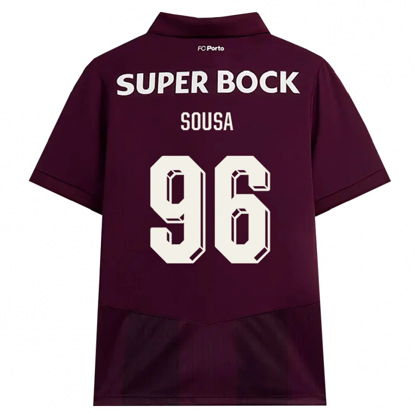 Danxen Mujer Camiseta Filipe Sousa #96 Blanco Borgoña Blanco 2ª Equipación 2026/27 La Camisa