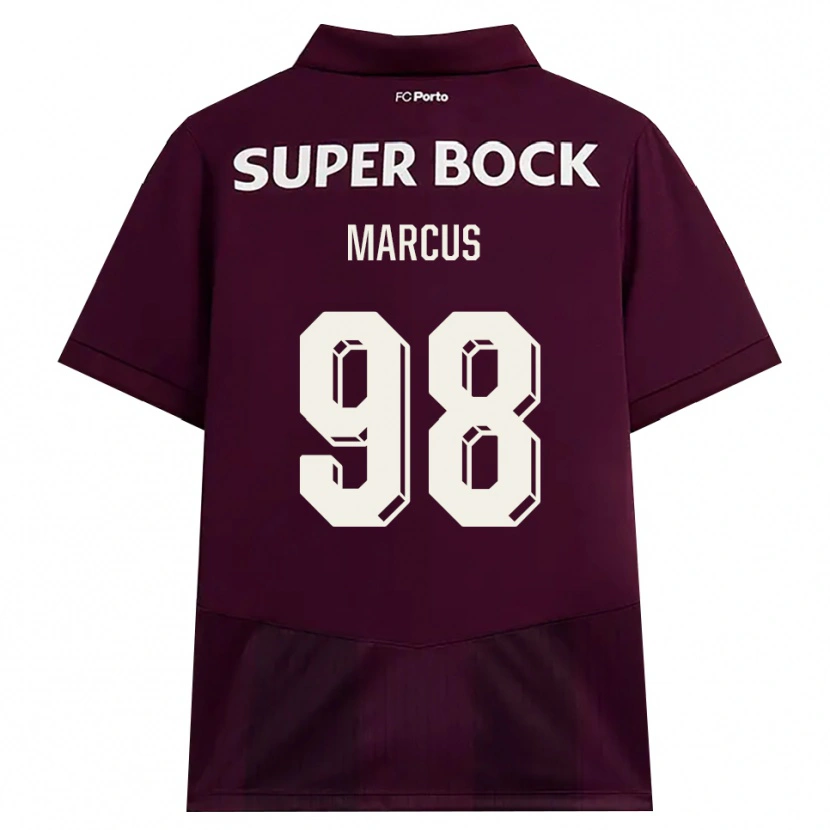 Danxen Mujer Camiseta Abraham Marcus #98 Blanco Borgoña Blanco 2ª Equipación 2026/27 La Camisa