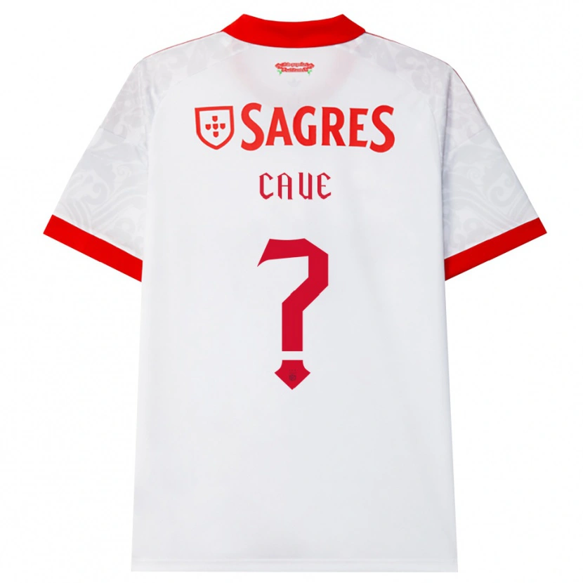 Danxen Mujer Camiseta Caue #0 Blanco Rojo Amarillo 2ª Equipación 2026/27 La Camisa
