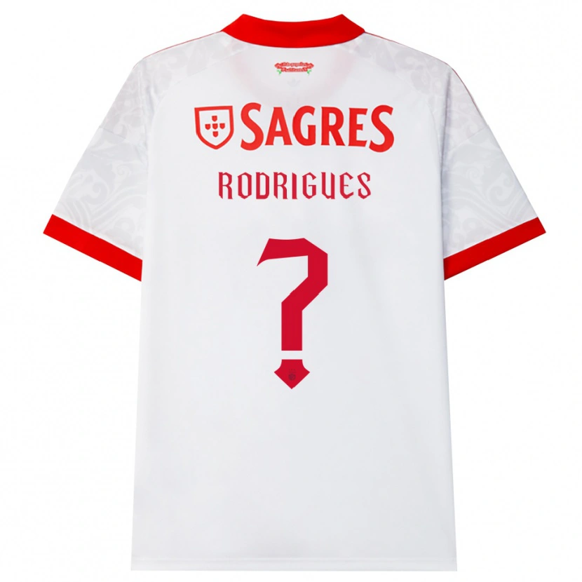 Danxen Mujer Camiseta Miguel Rodrigues #0 Blanco Rojo Amarillo 2ª Equipación 2026/27 La Camisa