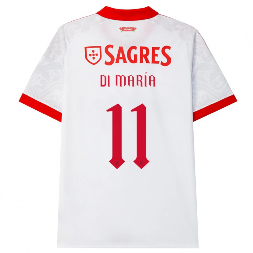 Danxen Mujer Camiseta Angel Di Maria #11 Blanco Rojo Amarillo 2ª Equipación 2026/27 La Camisa