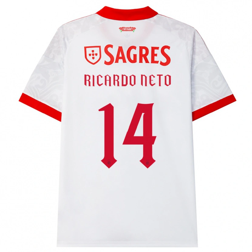 Danxen Mujer Camiseta Ricardo Neto #14 Blanco Rojo Amarillo 2ª Equipación 2026/27 La Camisa