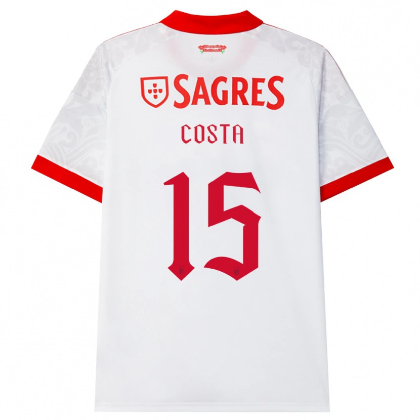 Danxen Mujer Camiseta Carole Costa #15 Blanco Rojo Amarillo 2ª Equipación 2026/27 La Camisa