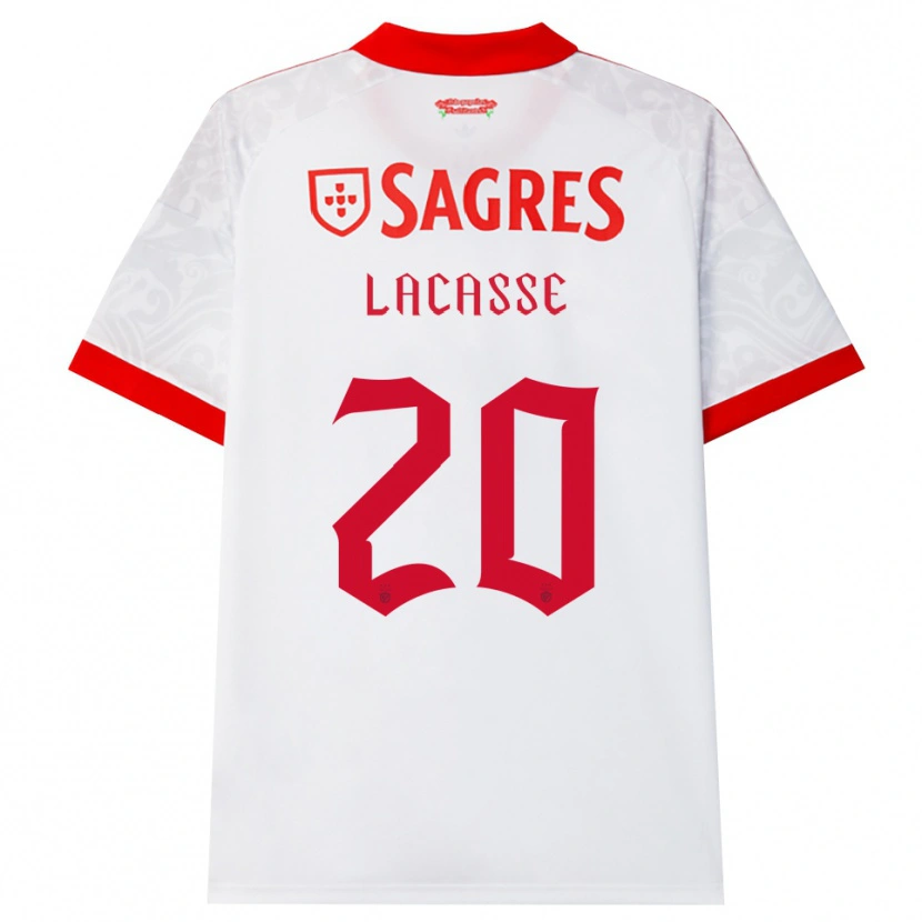 Danxen Mujer Camiseta Cloe Lacasse #20 Blanco Rojo Amarillo 2ª Equipación 2026/27 La Camisa
