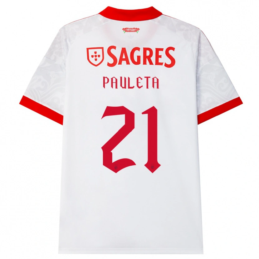 Danxen Mujer Camiseta Pauleta #21 Blanco Rojo Amarillo 2ª Equipación 2026/27 La Camisa