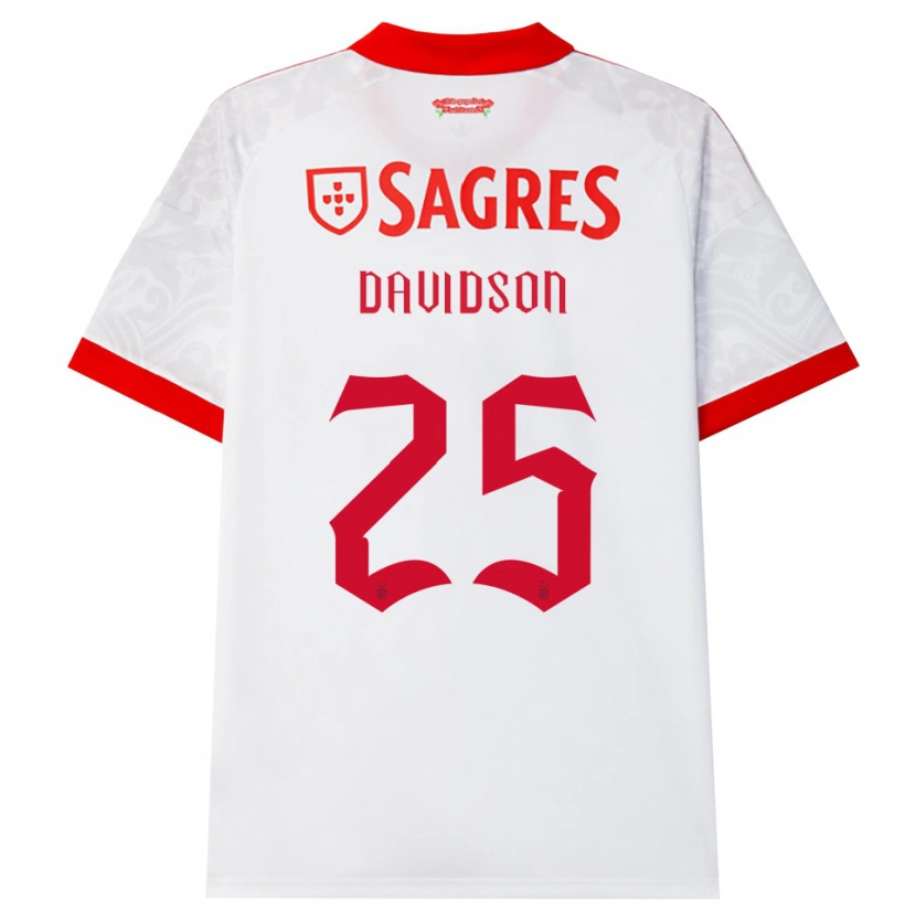 Danxen Mujer Camiseta Chandra Davidson #25 Blanco Rojo Amarillo 2ª Equipación 2026/27 La Camisa