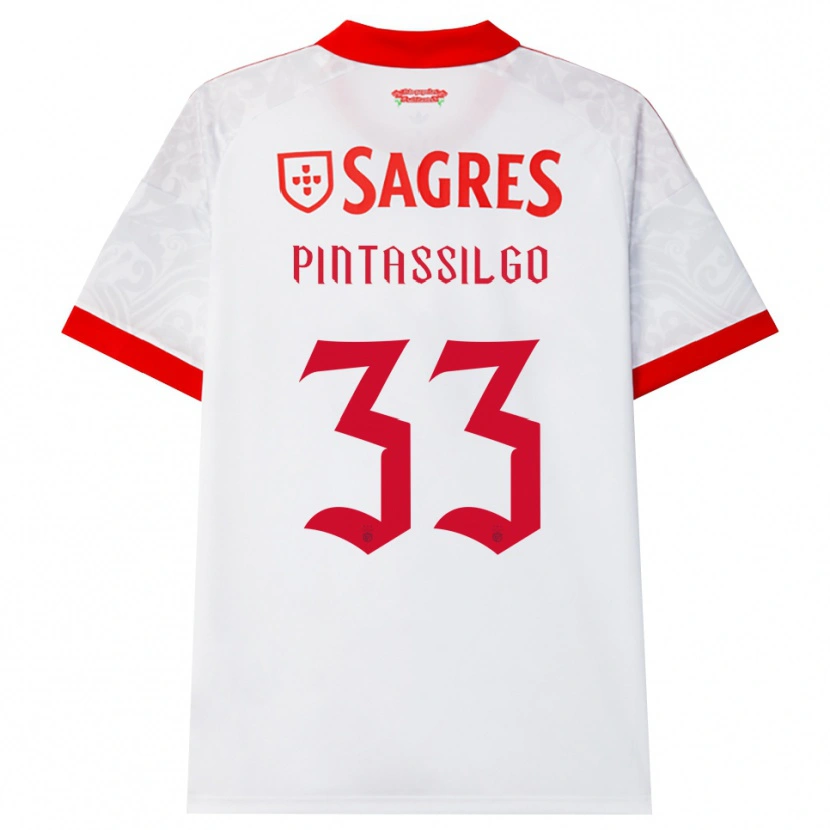 Danxen Mujer Camiseta Lara Pintassilgo #33 Blanco Rojo Amarillo 2ª Equipación 2026/27 La Camisa
