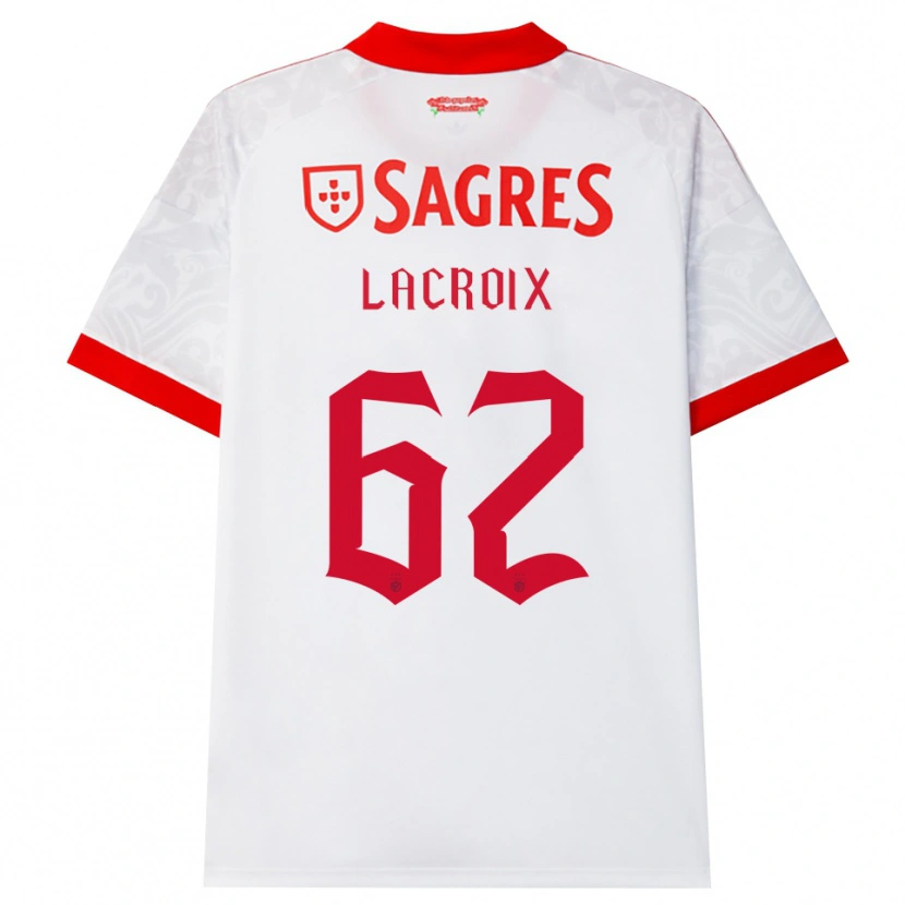 Danxen Mujer Camiseta Lenny Lacroix #62 Blanco Rojo Amarillo 2ª Equipación 2026/27 La Camisa