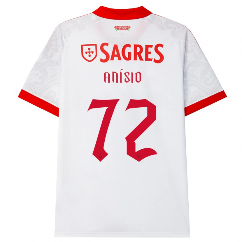 Danxen Mujer Camiseta Anísio Cabral #72 Blanco Rojo Amarillo 2ª Equipación 2026/27 La Camisa