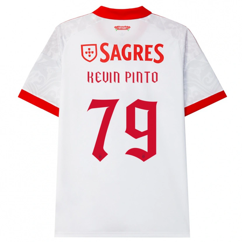 Danxen Mujer Camiseta Kevin Pinto #79 Blanco Rojo Amarillo 2ª Equipación 2026/27 La Camisa