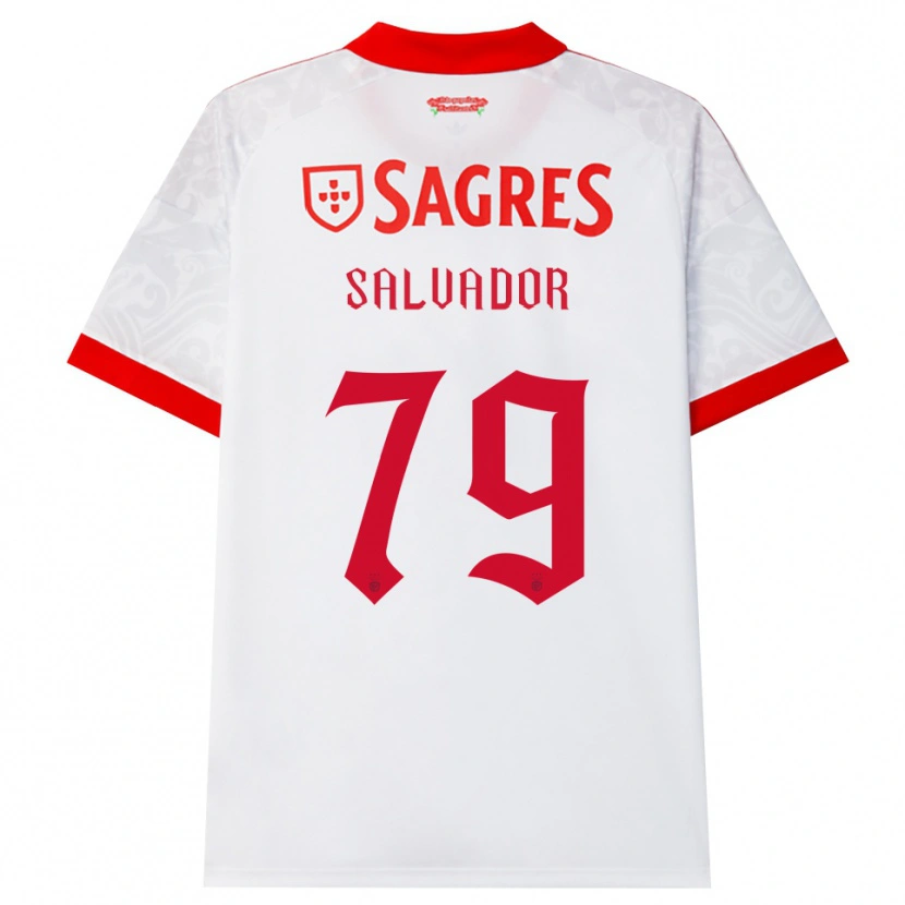 Danxen Mujer Camiseta Marta Salvador #79 Blanco Rojo Amarillo 2ª Equipación 2026/27 La Camisa