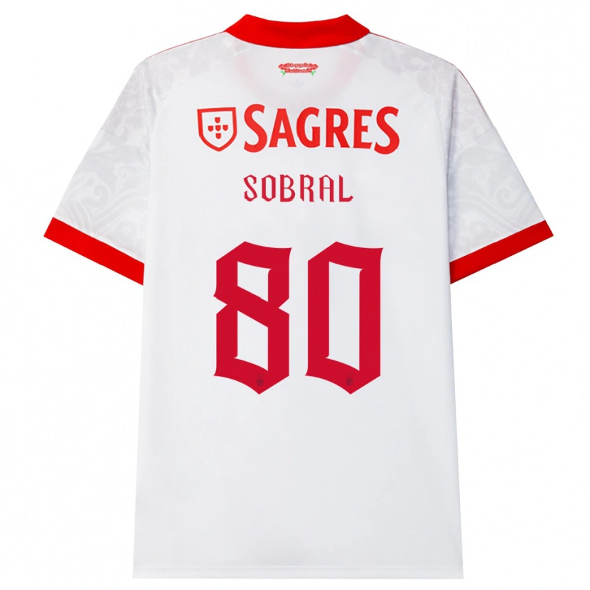 Danxen Mujer Camiseta Gonçalo Da Silva #80 Blanco Rojo Amarillo 2ª Equipación 2026/27 La Camisa