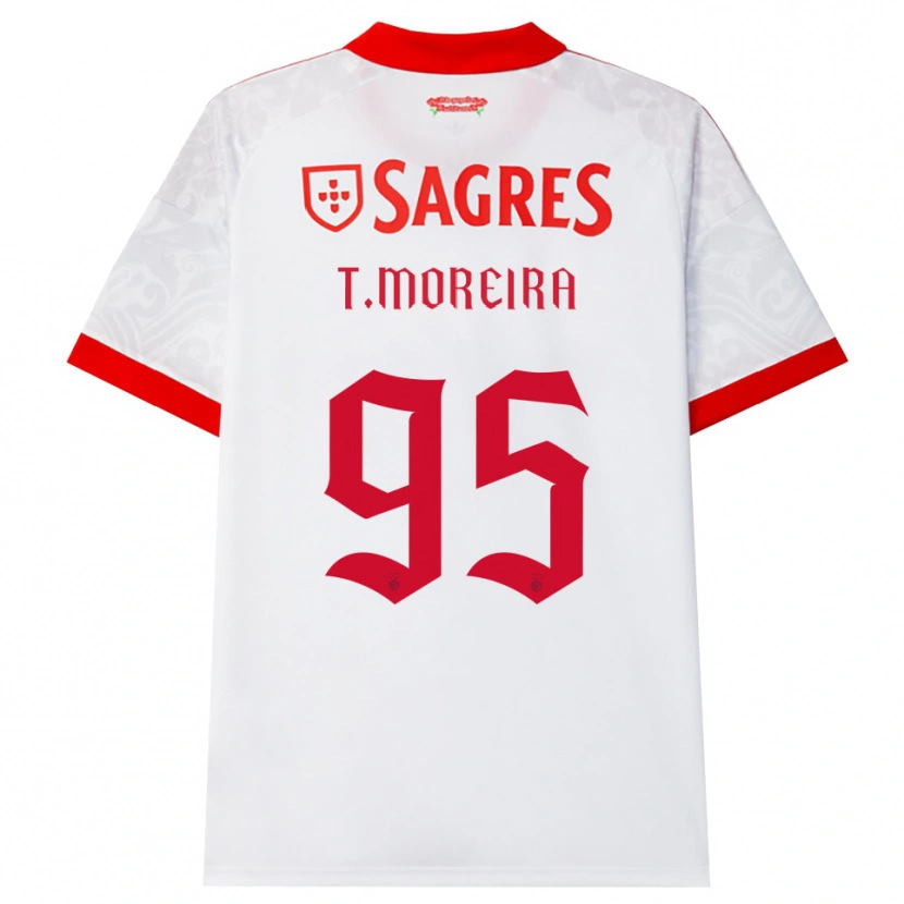 Danxen Mujer Camiseta Tomás Cruz #95 Blanco Rojo Amarillo 2ª Equipación 2026/27 La Camisa