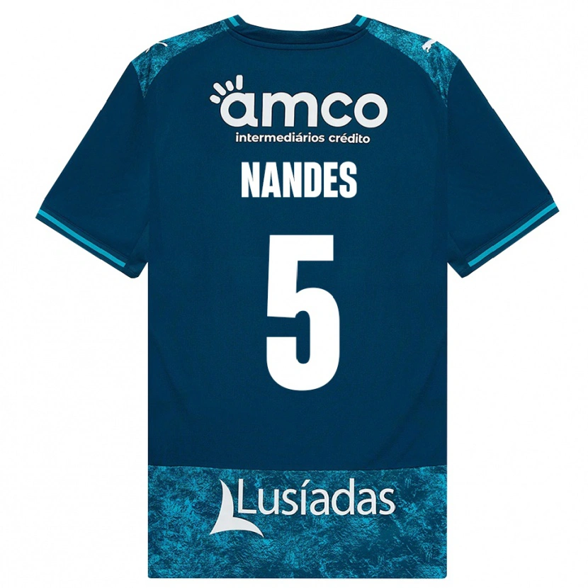Danxen Mujer Camiseta Nandes #5 Grisardodarkslategray Turquesamedio 2ª Equipación 2026/27 La Camisa