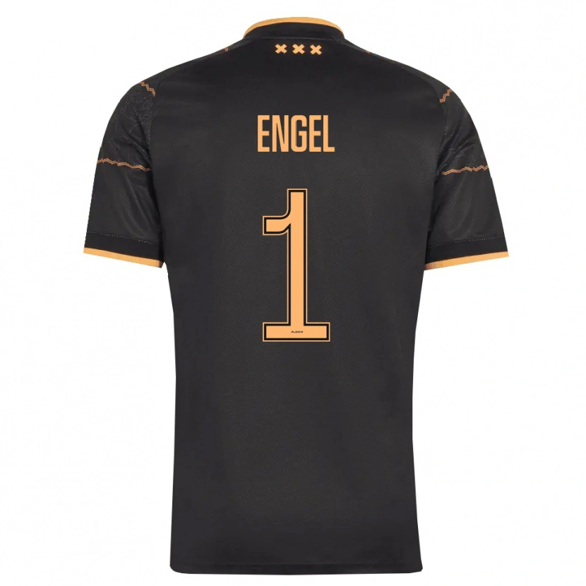 Danxen Mujer Camiseta Mark Engel #1 Negro Naranja 2ª Equipación 2026/27 La Camisa