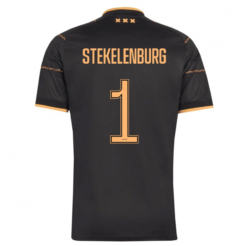Danxen Mujer Camiseta Maarten Stekelenburg #1 Negro Naranja 2ª Equipación 2026/27 La Camisa