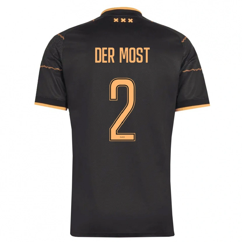 Danxen Mujer Camiseta Liza Van Der Most #2 Negro Naranja 2ª Equipación 2026/27 La Camisa