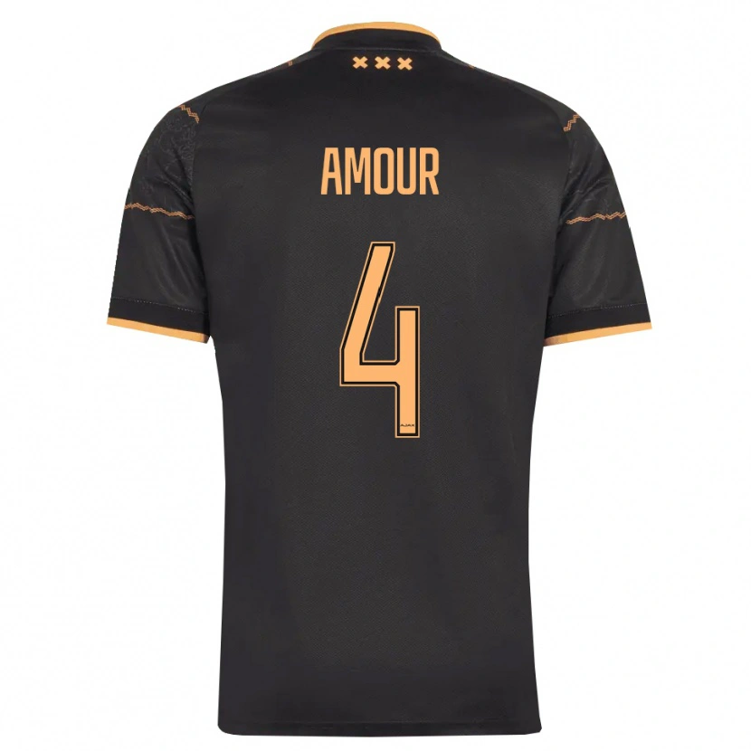 Danxen Mujer Camiseta Jahyendrow Amour #4 Negro Naranja 2ª Equipación 2026/27 La Camisa