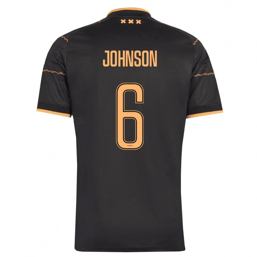 Danxen Mujer Camiseta Jinairo Johnson #6 Negro Naranja 2ª Equipación 2026/27 La Camisa