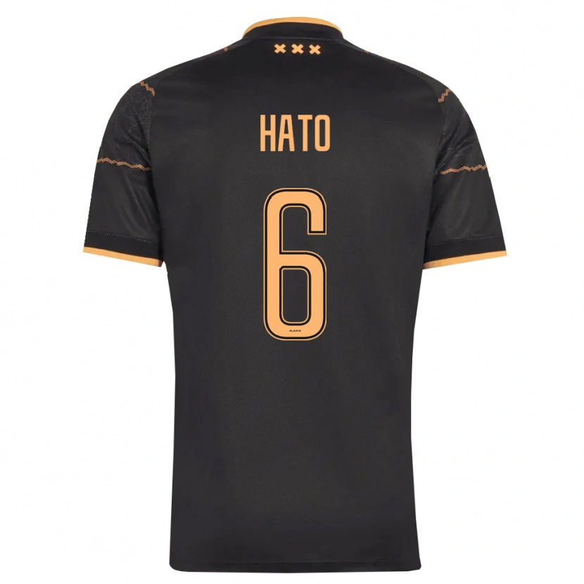 Danxen Mujer Camiseta Elgyn Hato #6 Negro Naranja 2ª Equipación 2026/27 La Camisa
