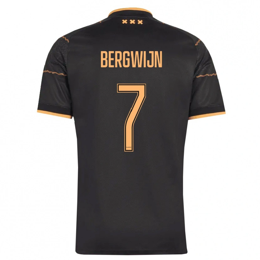 Danxen Mujer Camiseta Steven Bergwijn #7 Negro Naranja 2ª Equipación 2026/27 La Camisa