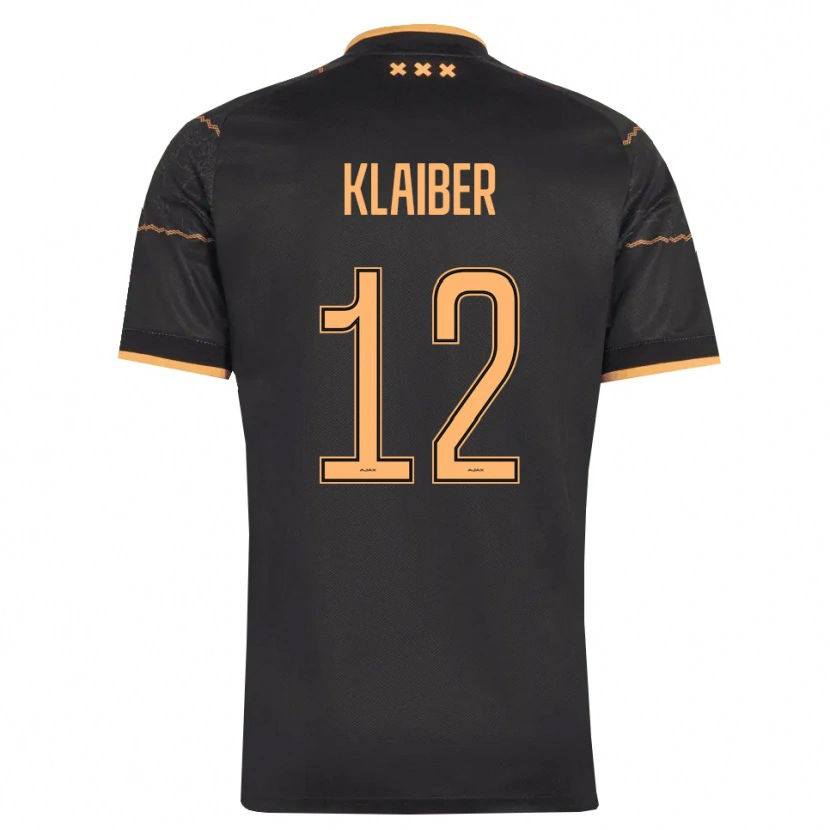 Danxen Mujer Camiseta Sean Klaiber #12 Negro Naranja 2ª Equipación 2026/27 La Camisa