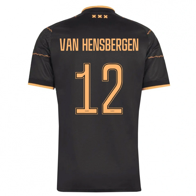 Danxen Mujer Camiseta Jade Van Hensbergen #12 Negro Naranja 2ª Equipación 2026/27 La Camisa