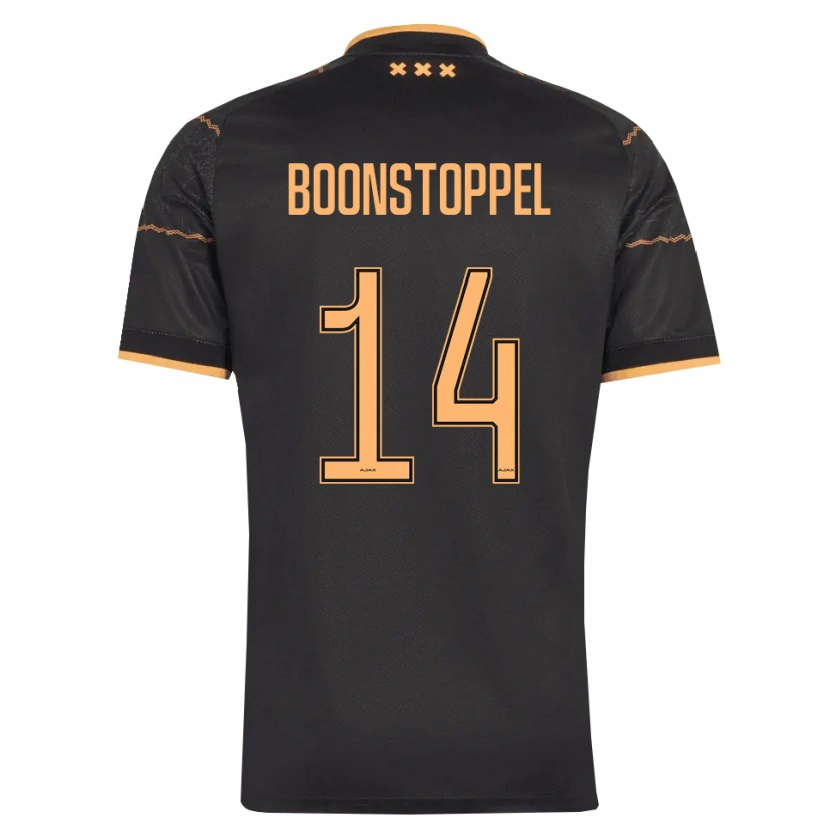 Danxen Mujer Camiseta Jesse Boonstoppel #14 Negro Naranja 2ª Equipación 2026/27 La Camisa