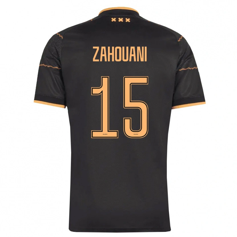 Danxen Mujer Camiseta Fouad Zahouani #15 Negro Naranja 2ª Equipación 2026/27 La Camisa