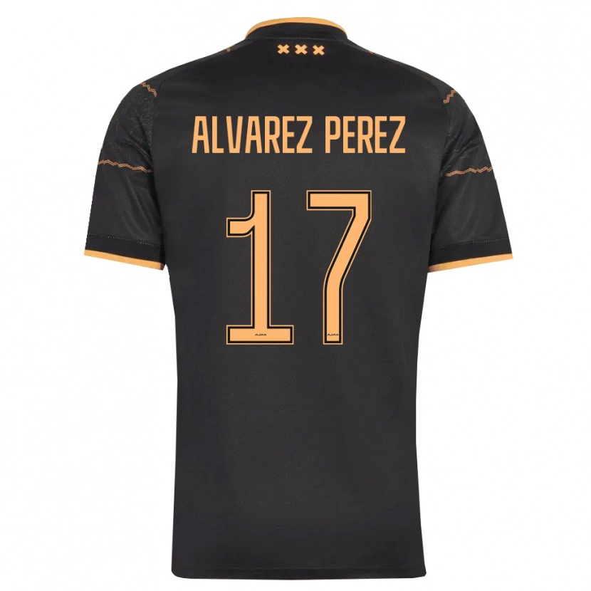 Danxen Mujer Camiseta Marley Álvarez Pérez #17 Negro Naranja 2ª Equipación 2026/27 La Camisa
