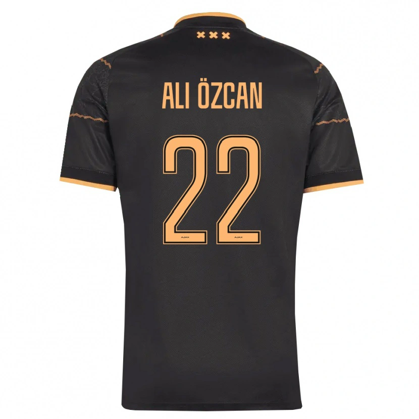 Danxen Mujer Camiseta Akın Ali Özcan #22 Negro Naranja 2ª Equipación 2026/27 La Camisa