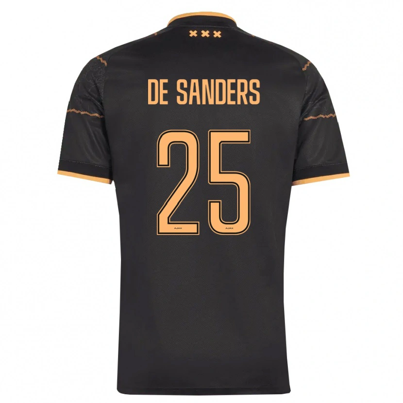 Danxen Mujer Camiseta Kay-Lee De Sanders #25 Negro Naranja 2ª Equipación 2026/27 La Camisa