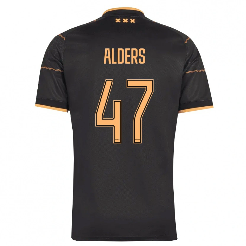 Danxen Mujer Camiseta Gerald Alders #47 Negro Naranja 2ª Equipación 2026/27 La Camisa