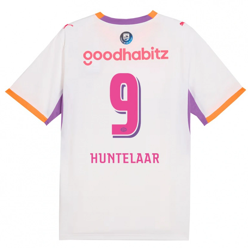 Danxen Mujer Camiseta Seb Huntelaar #9 Blanco Púrpura Naranja 2ª Equipación 2026/27 La Camisa