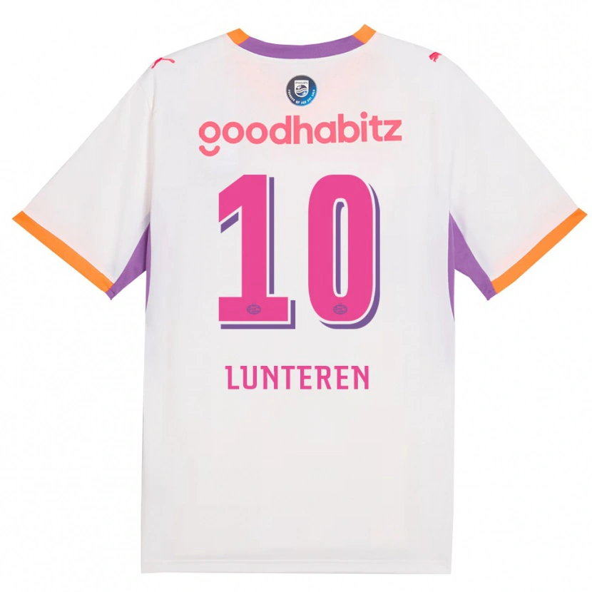 Danxen Mujer Camiseta Desiree Van Lunteren #10 Blanco Púrpura Naranja 2ª Equipación 2026/27 La Camisa