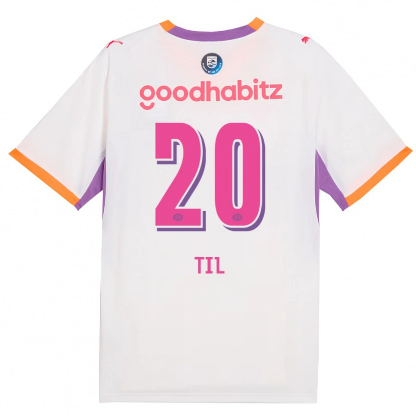 Danxen Mujer Camiseta Guus Til #20 Blanco Púrpura Naranja 2ª Equipación 2026/27 La Camisa