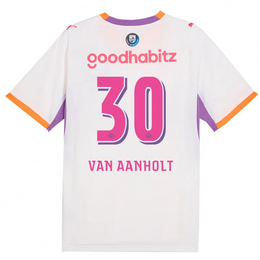 Danxen Mujer Camiseta Patrick Van Aanholt #30 Blanco Púrpura Naranja 2ª Equipación 2026/27 La Camisa