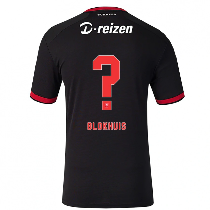 Danxen Mujer Camiseta Sil Blokhuis #0 Rojo Blanco Negro 2ª Equipación 2026/27 La Camisa