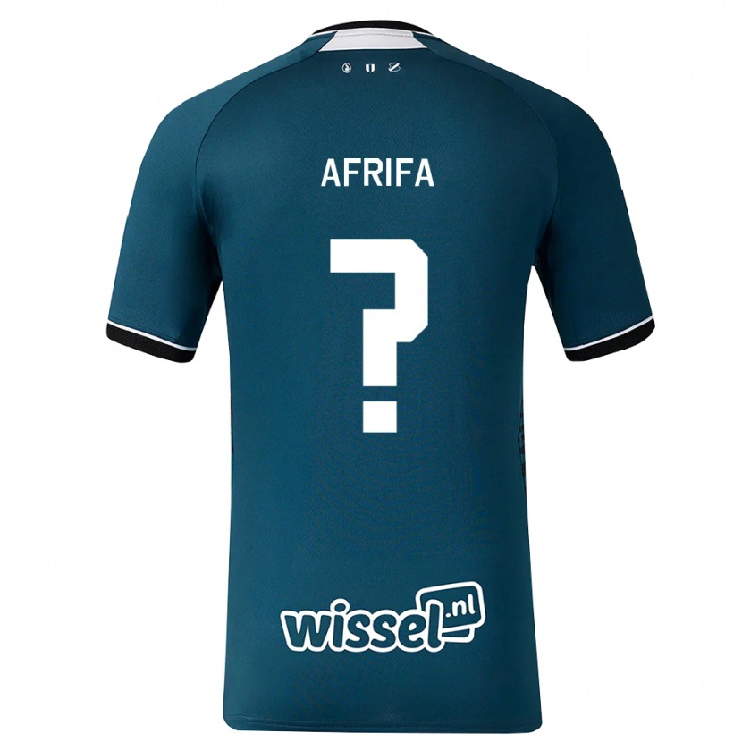 Danxen Mujer Camiseta Donovan Afrifa #0 Grisardodarkslategray Blanco 2ª Equipación 2026/27 La Camisa