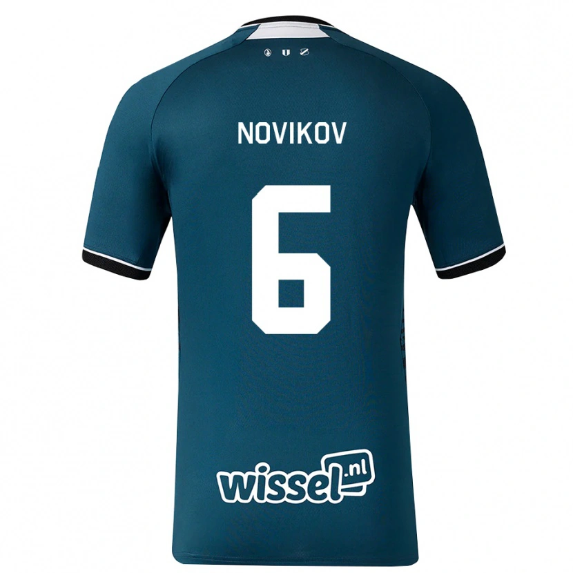Danxen Mujer Camiseta Serge Novikov #6 Grisardodarkslategray Blanco 2ª Equipación 2026/27 La Camisa