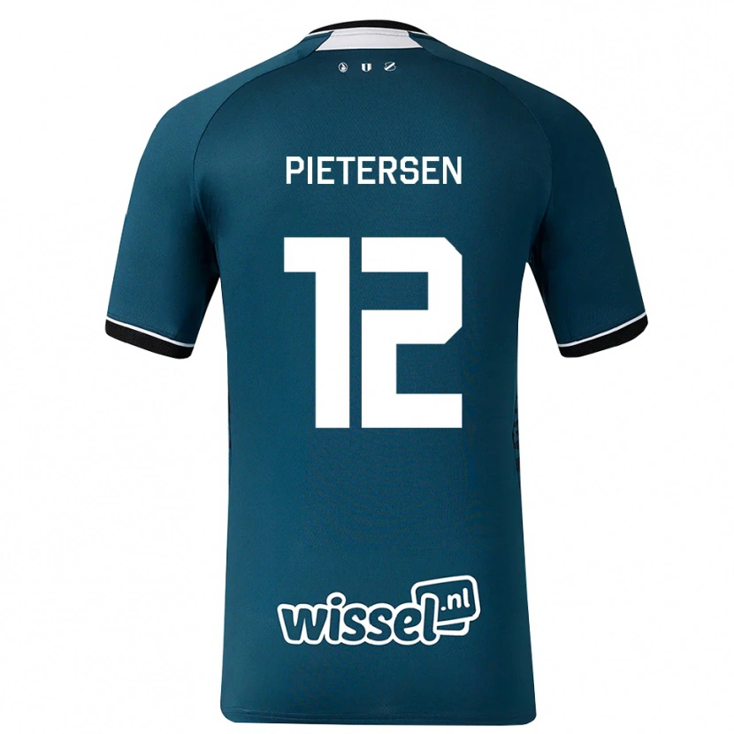 Danxen Mujer Camiseta Stan Pietersen #12 Grisardodarkslategray Blanco 2ª Equipación 2026/27 La Camisa
